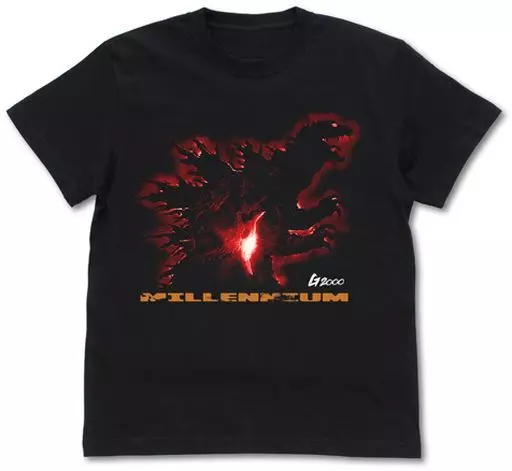 ゴジラ2000ポスタービジュアルTシャツ/BLACK-XL - AniSmile
