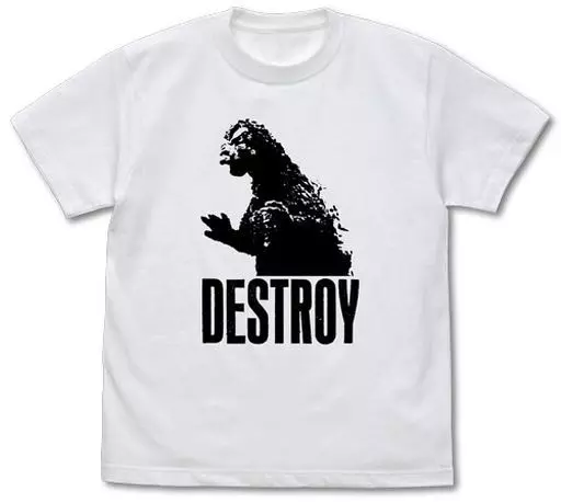 ゴジラDESTROYTシャツ/WHITE-L - AniSmile