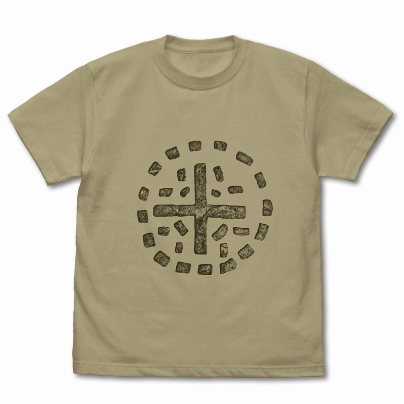 ゴジラ インファント島の紋章Tシャツ/SANDKHAKI-L - AniSmile