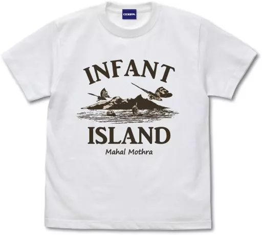 ゴジラ インファント島Tシャツ/WHITE-M - AniSmile