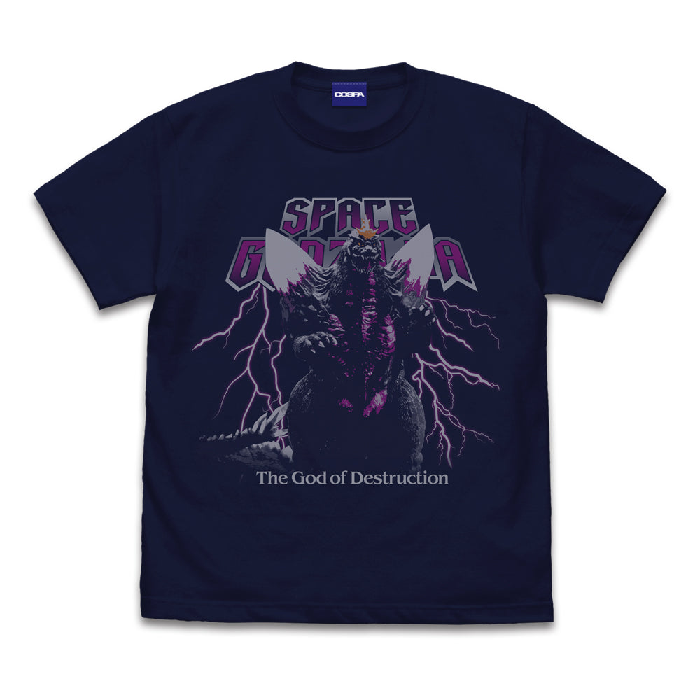 スペースゴジラTシャツ/NAVY-S - AniSmile