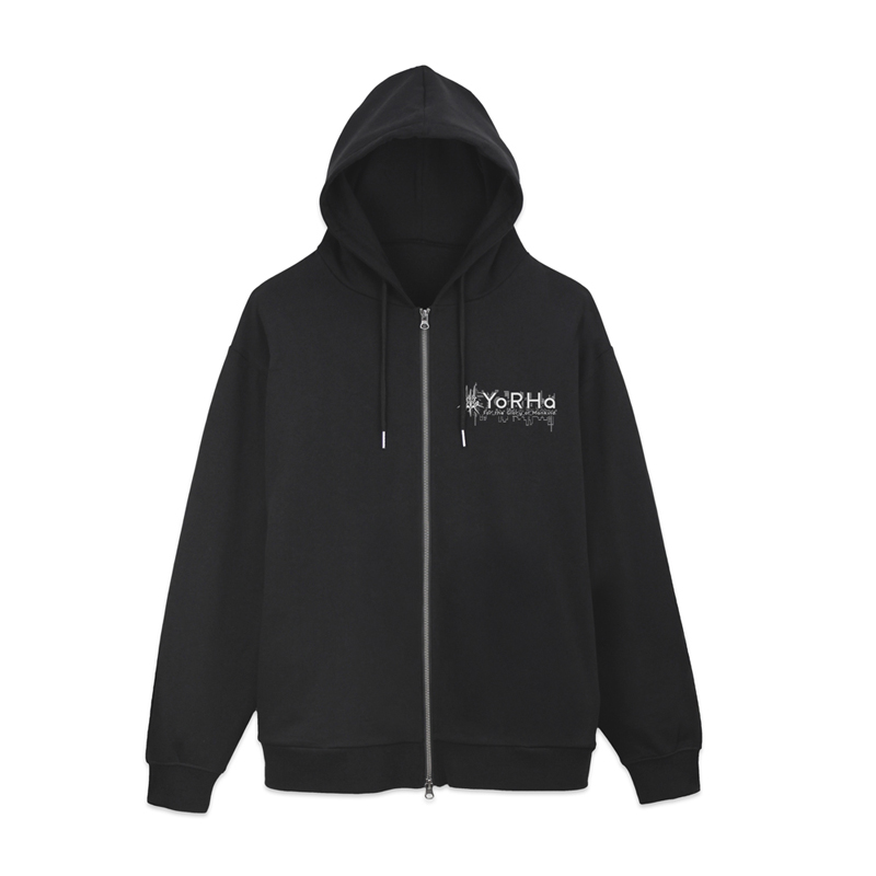 NieR:Automata Ver1.1a ヨルハ部隊ジップパーカー/BLACK-XL 画像 3 | AniSmile