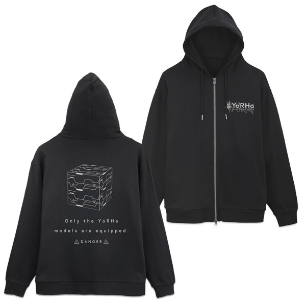 NieR:Automata Ver1.1a ヨルハ部隊ジップパーカー/BLACK-M - 公式商品画像 | AniSmile