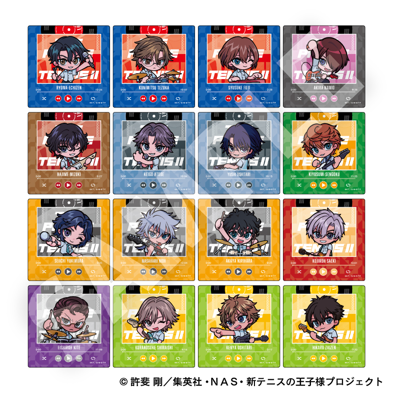 新テニスの王子様 トレーディングデフォルメスクエアカード(1パック2枚入り) 全16種 - 公式商品画像 | AniSmile