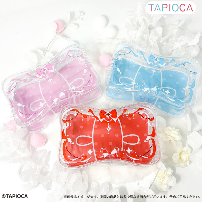 タピオカオリジナル タピオカオリジナル リボン型 クリアポーチ イエロー 画像 2 | AniSmile