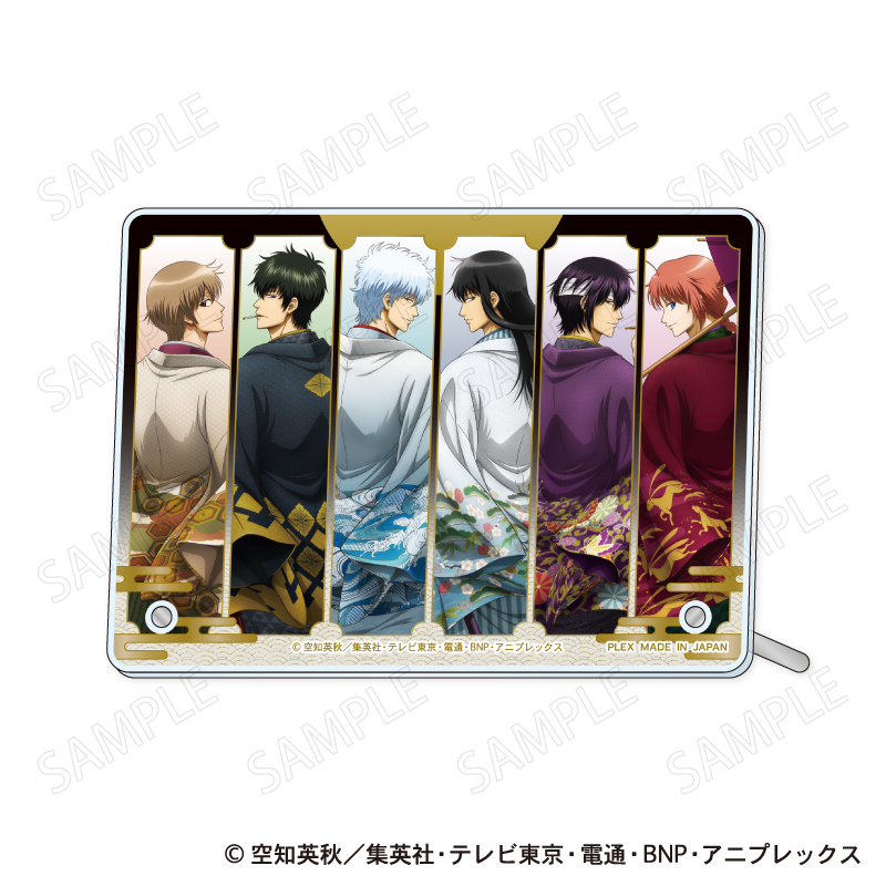 銀魂 A6アクリルパネル 和装×振り向き Ver. - official product image | AniSmile