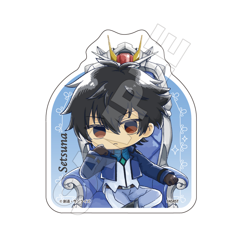 機動戦士ガンダム00 Sketchu! 玉座 ステッカー 刹那・F・セイエイ - 公式商品画像 | AniSmile