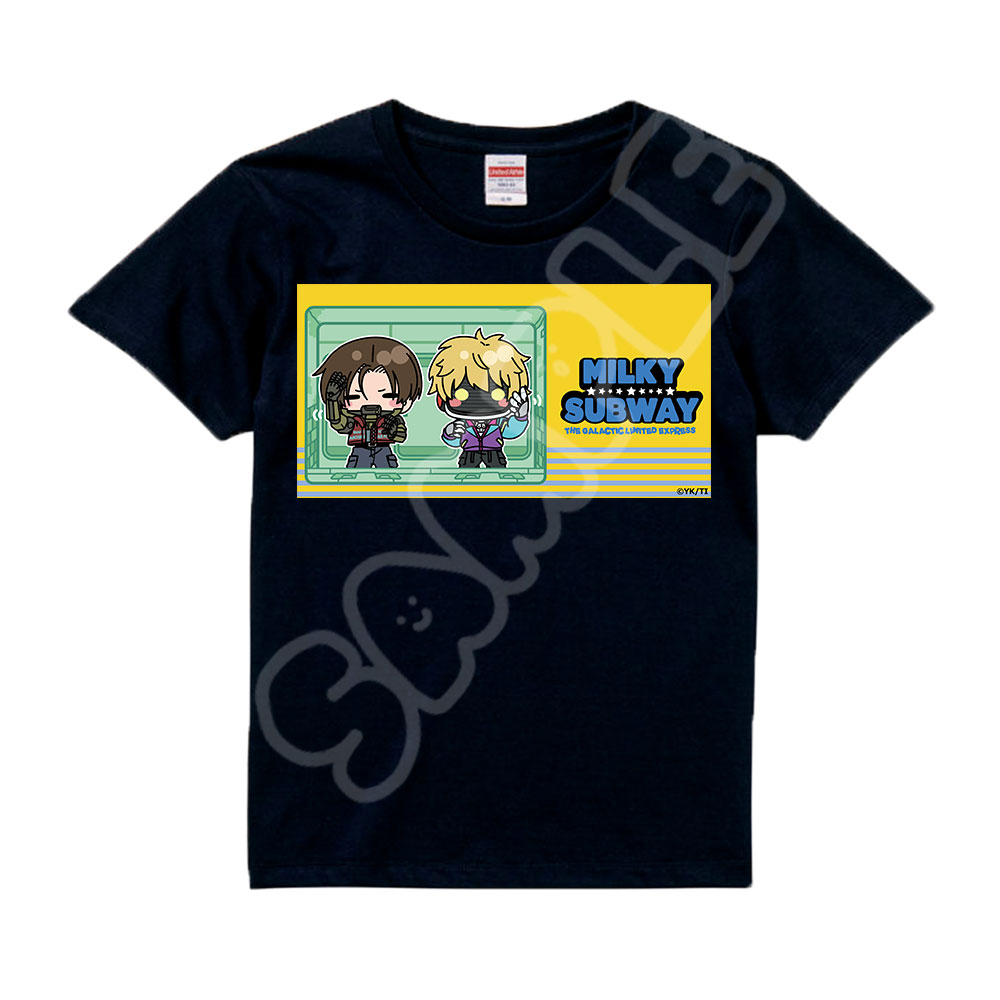 アニメ『銀河特急 ミルキー☆サブウェイ』 Tシャツ(mochocho) MC(カート・マックス) ブラック Sサイズ 画像 2 | AniSmile