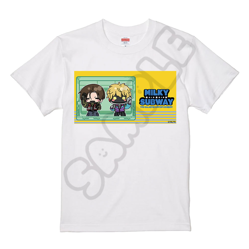 アニメ『銀河特急 ミルキー☆サブウェイ』 Tシャツ(mochocho) MC(カート・マックス) ホワイト Sサイズ 画像 2 | AniSmile