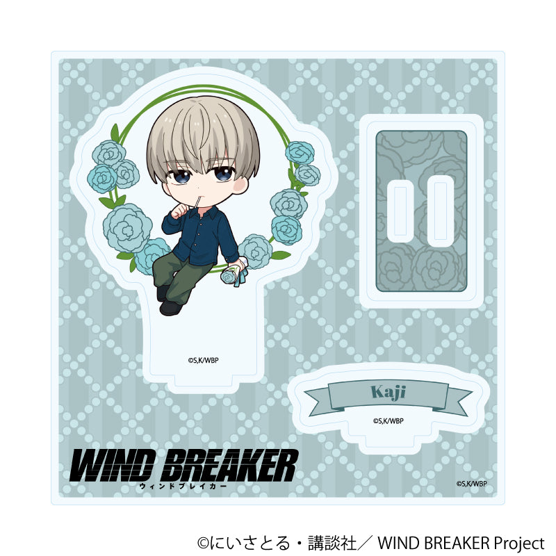 アクリルスタンドプレート「TVアニメ『WIND BREAKER』」13/梶 蓮 カーネーションver.(ミニキャライラスト) - 公式商品画像 | AniSmile