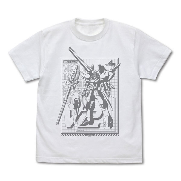 機動戦士Vガンダム V2アサルトバスターガンダムTシャツ/WHITE-M - 公式商品画像 | AniSmile