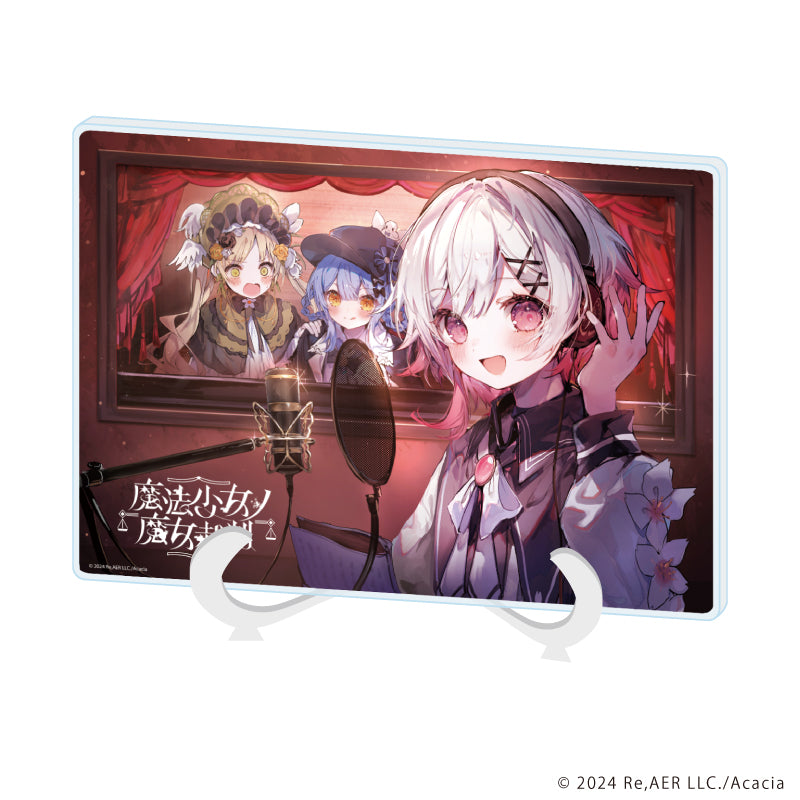 アクリルアートボード(A5サイズ)「魔法少女ノ魔女裁判」01/桜羽エマ&橘シェリー&遠野ハンナ(描き起こしイラスト) - 公式商品画像 | AniSmile