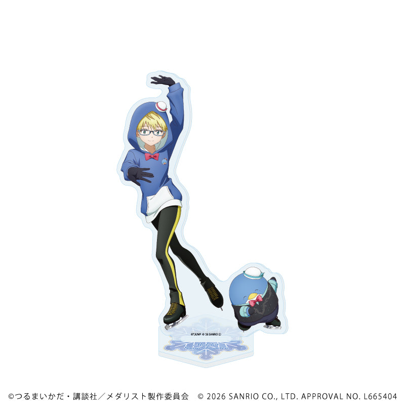 アクリルスタンド「TVアニメ『メダリスト』×サンリオキャラクターズ」05/鴗鳥理凰×タキシードサム(コラボイラスト) - 公式商品画像 | AniSmile