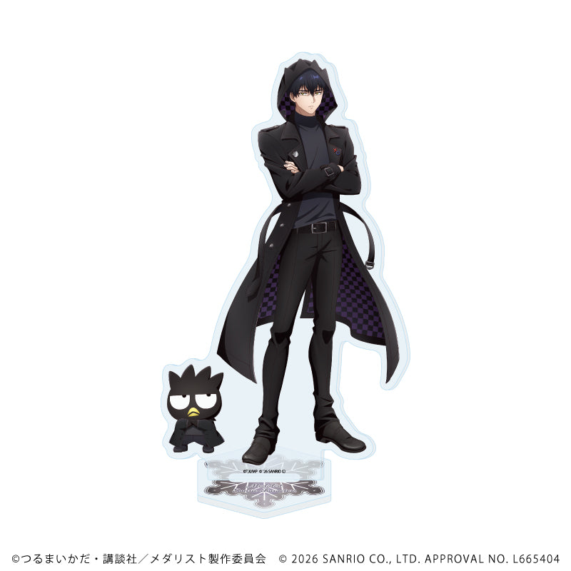 アクリルスタンド「TVアニメ『メダリスト』×サンリオキャラクターズ」04/夜鷹 純×バッドばつ丸(コラボイラスト) - 公式商品画像 | AniSmile