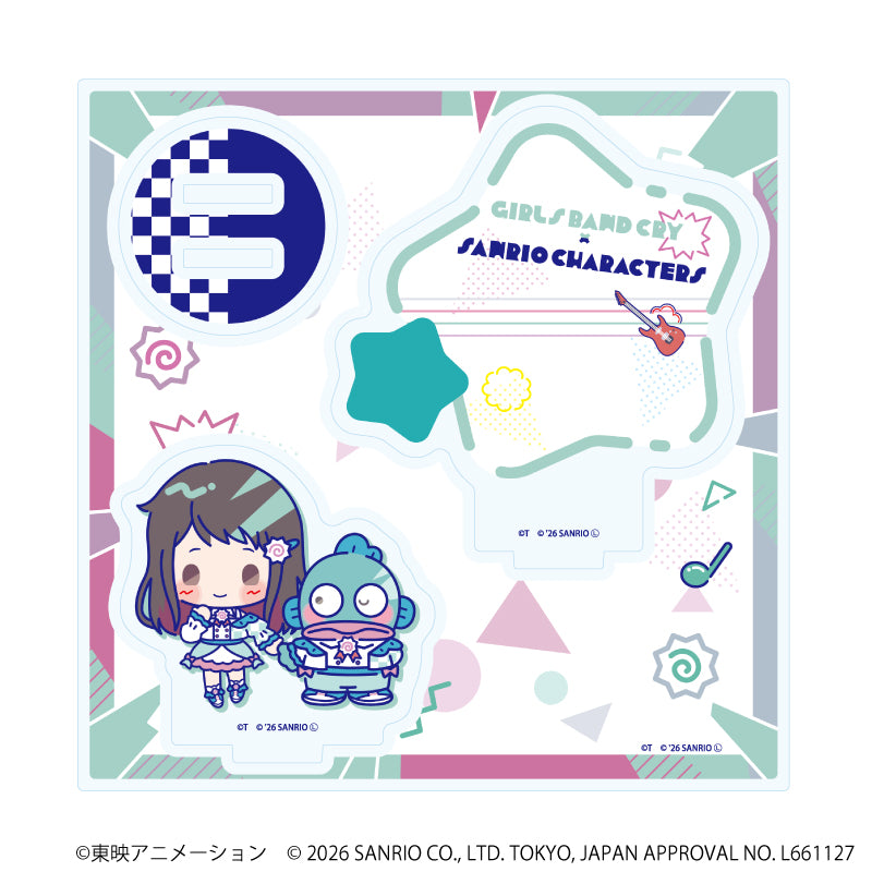 アクリルスタンドプレート「ガールズバンドクライ×サンリオキャラクターズ」08/リン×ハンギョドン(コラボイラスト) - 公式商品画像 | AniSmile