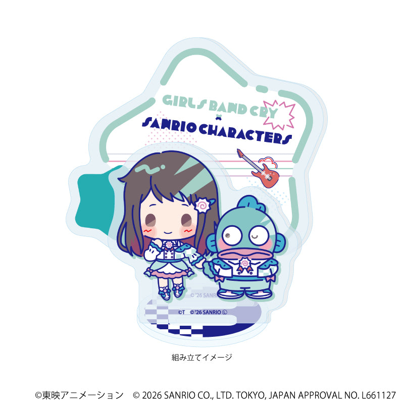 アクリルスタンドプレート「ガールズバンドクライ×サンリオキャラクターズ」08/リン×ハンギョドン(コラボイラスト) 画像 2 | AniSmile