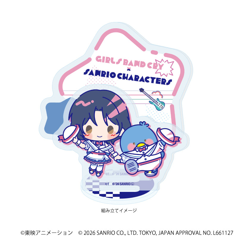 アクリルスタンドプレート「ガールズバンドクライ×サンリオキャラクターズ」07/ナナ×タキシードサム(コラボイラスト) 画像 2 | AniSmile