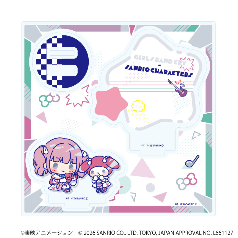 アクリルスタンドプレート「ガールズバンドクライ×サンリオキャラクターズ」06/ヒナ×マイメロディ(コラボイラスト) - 公式商品画像 | AniSmile