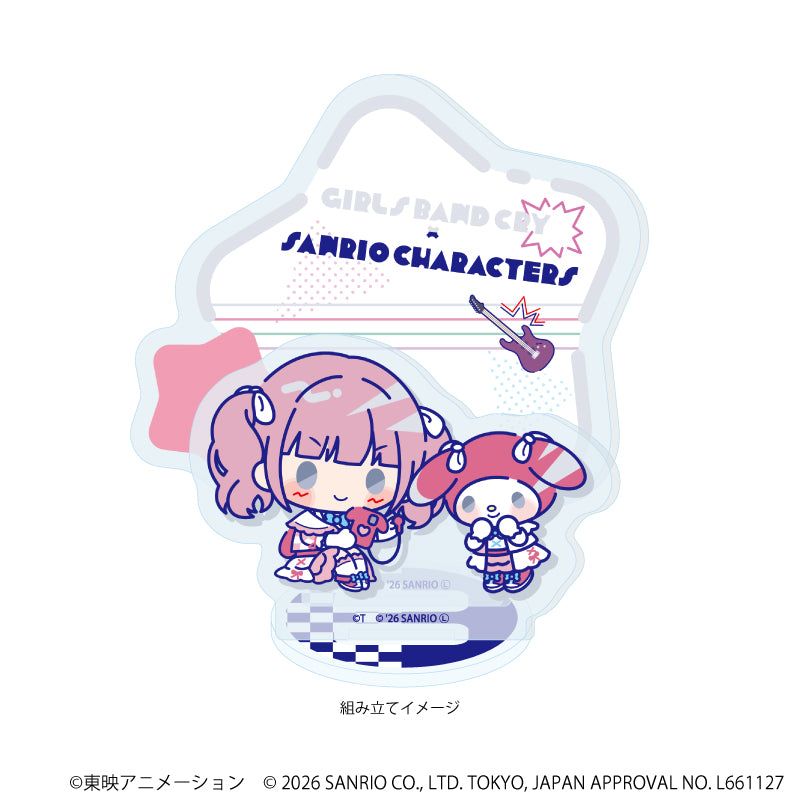 アクリルスタンドプレート「ガールズバンドクライ×サンリオキャラクターズ」06/ヒナ×マイメロディ(コラボイラスト) 画像 2 | AniSmile