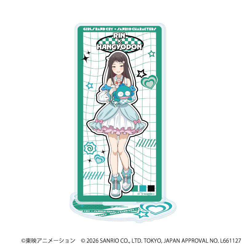 アクリルスタンド「ガールズバンドクライ×サンリオキャラクターズ」17/リン×ハンギョドン(コラボイラスト) - 公式商品画像 | AniSmile