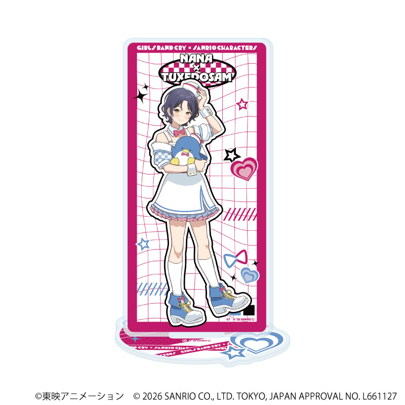アクリルスタンド「ガールズバンドクライ×サンリオキャラクターズ」16/ナナ×タキシードサム(コラボイラスト) - 公式商品画像 | AniSmile