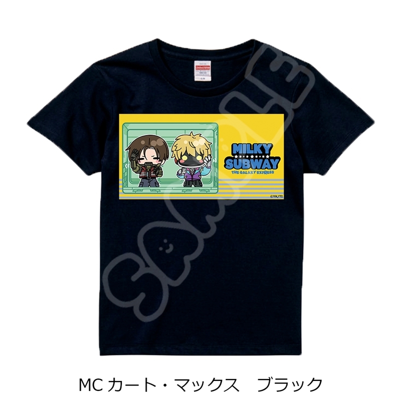 アニメ『銀河特急 ミルキー☆サブウェイ』 Tシャツ(mochocho) MC(カート・マックス) ブラック Mサイズ - 公式商品画像 | AniSmile
