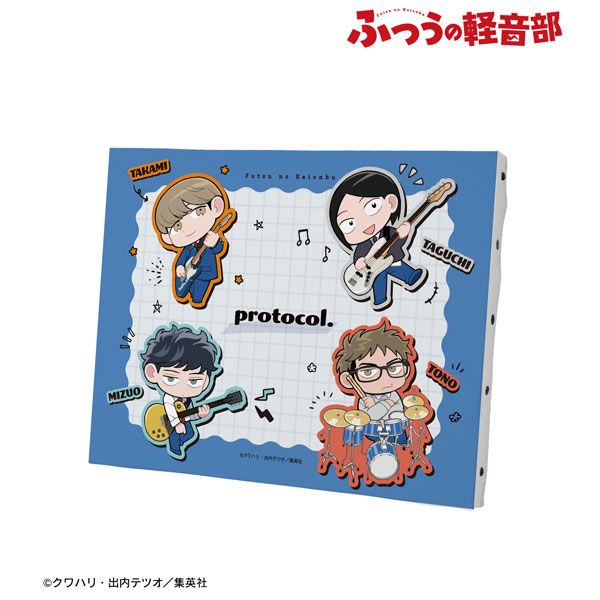『ふつうの軽音部』 protocol. ちびキャラ F0号キャンバスボード - 公式商品画像 | AniSmile