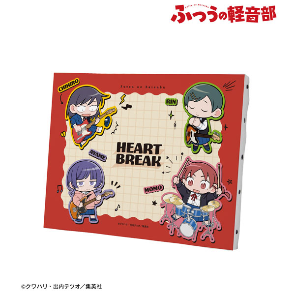 『ふつうの軽音部』 はーとぶれいく ちびキャラ F0号キャンバスボード - 公式商品画像 | AniSmile