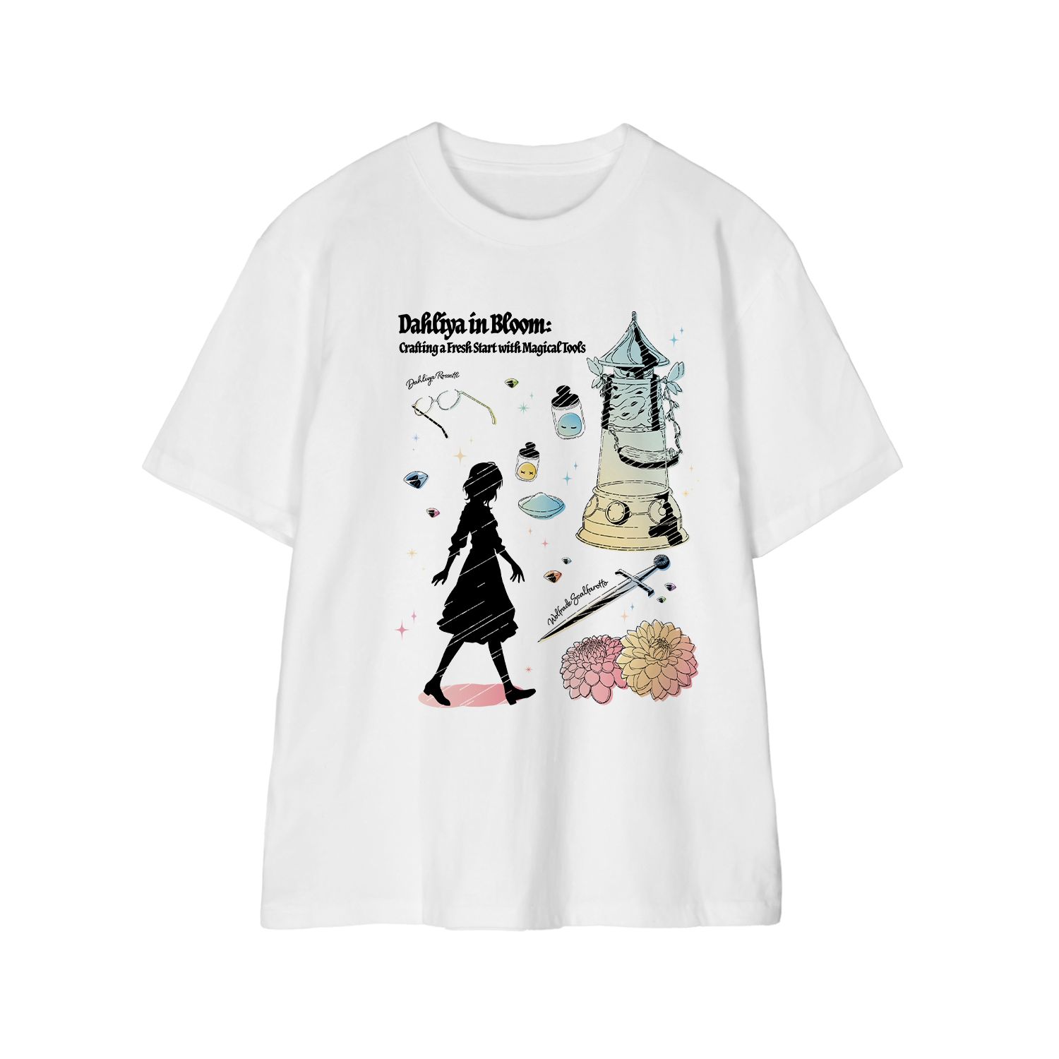 TVアニメ「魔導具師ダリヤはうつむかない」 Ani-Sketch Tシャツレディース(サイズ/XXL) - 公式商品画像 | AniSmile