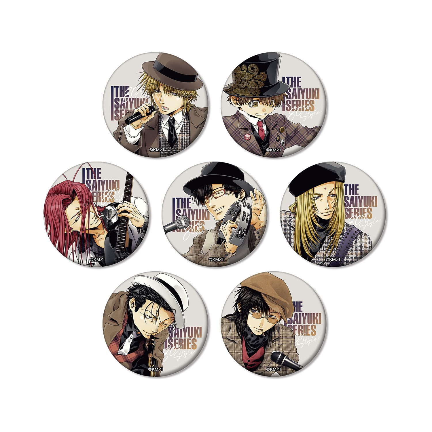 『最遊記』シリーズ バンドver. トレーディングマット缶バッジ(単位/単品) - 公式商品画像 | AniSmile