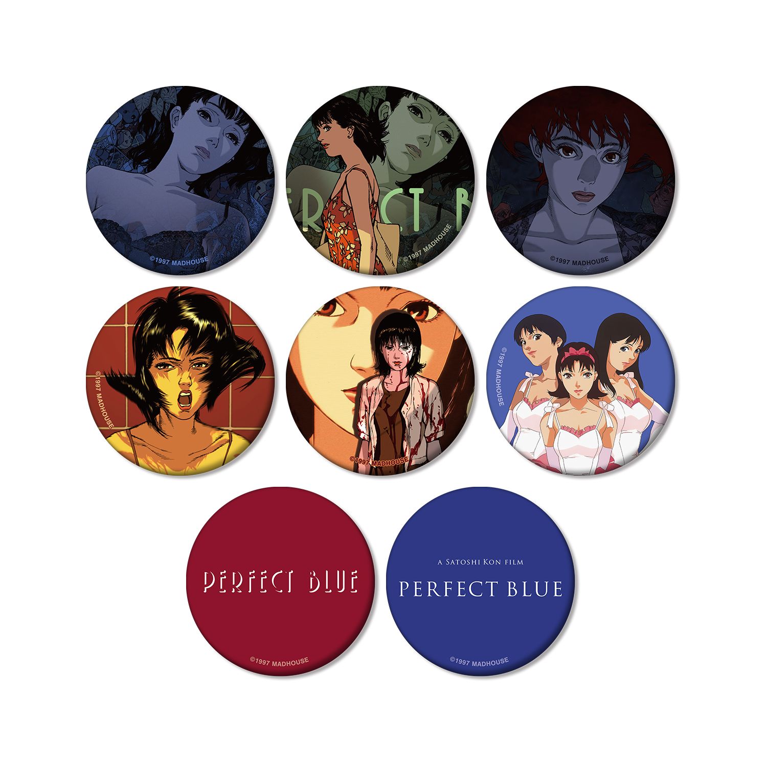 PERFECT BLUE トレーディングマット缶バッジ(単位/単品) - 公式商品画像 | AniSmile