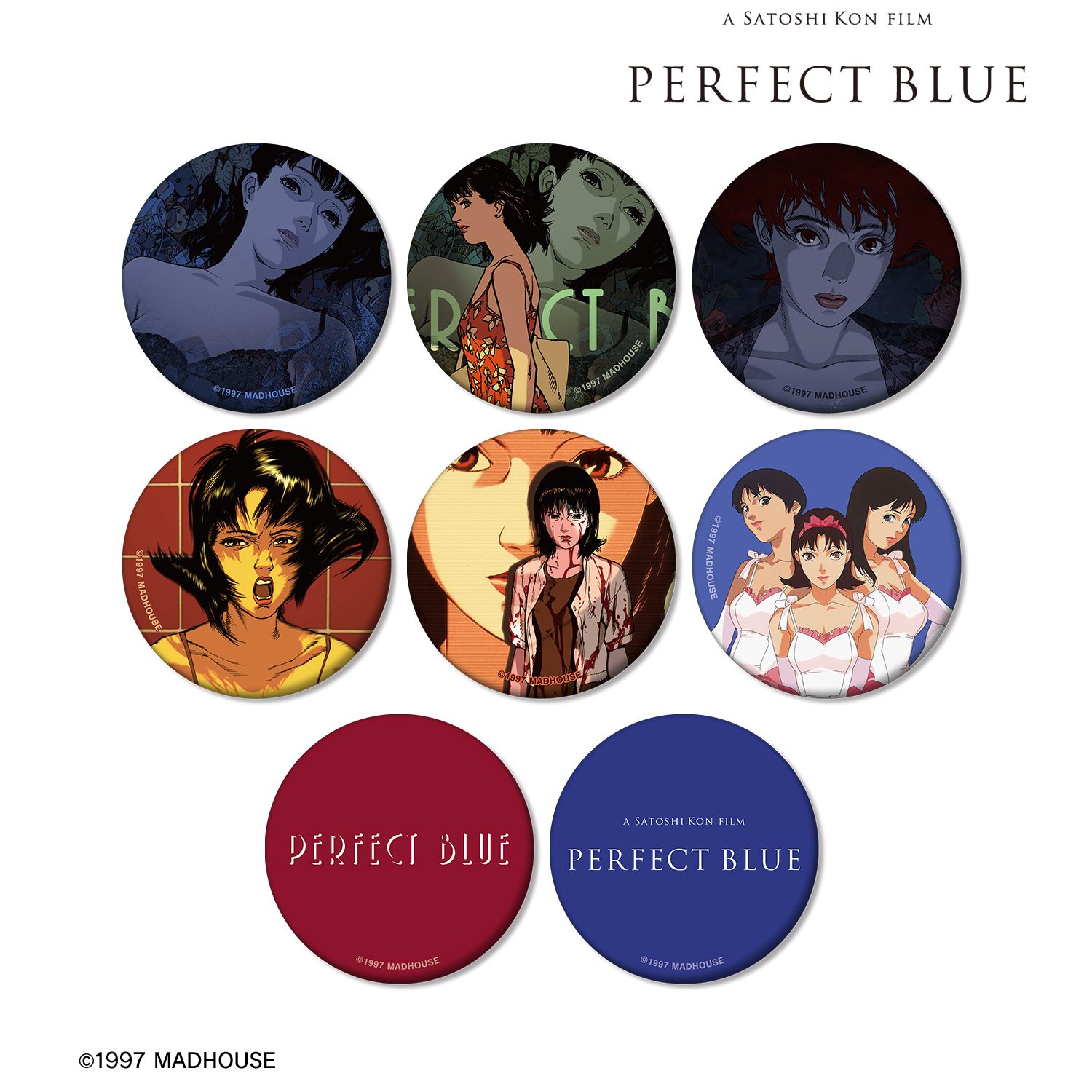 PERFECT BLUE トレーディングマット缶バッジ(単位/単品) 画像 3 | AniSmile