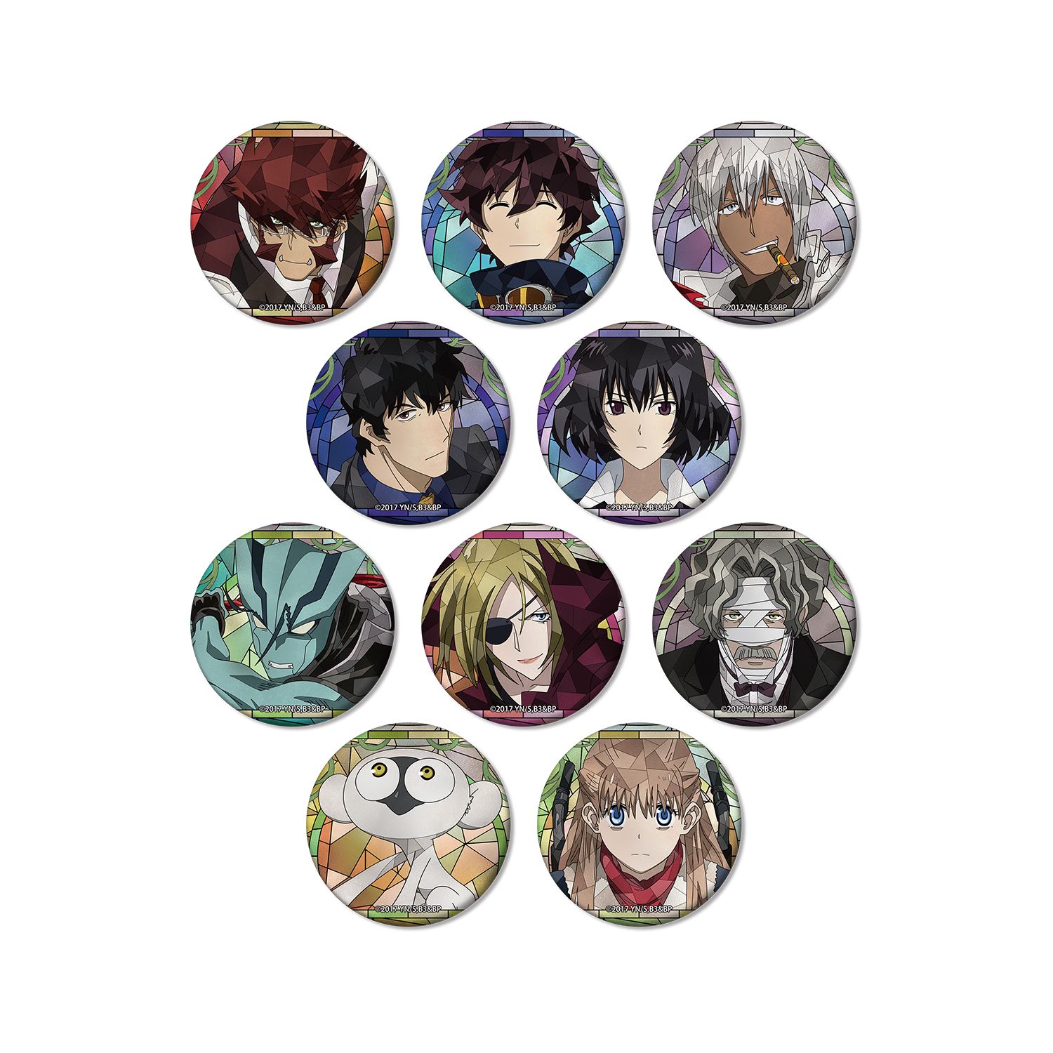 TVアニメ『血界戦線 & BEYOND』 トレーディング Aure Glass マット缶バッジ(単位/単品) - 公式商品画像 | AniSmile
