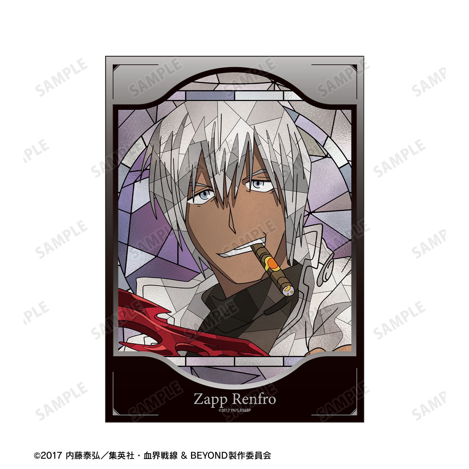 TVアニメ『血界戦線 & BEYOND』 ザップ・レンフロ Aure Glass A5イラストカード 画像 3 | AniSmile