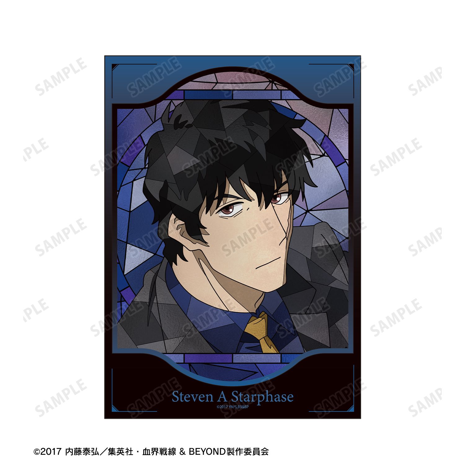 TVアニメ『血界戦線 & BEYOND』 スティーブン・A・スターフェイズ Aure Glass A5イラストカード 画像 3 | AniSmile