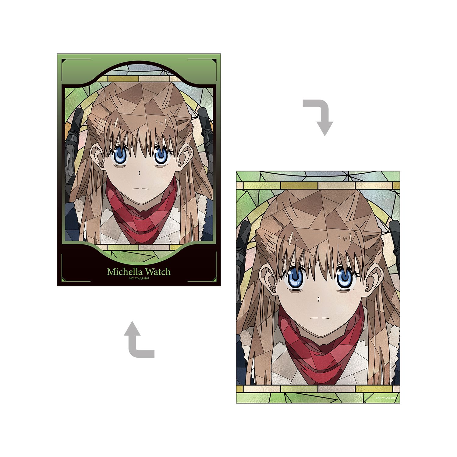 TVアニメ『血界戦線 & BEYOND』 ミシェーラ・ウォッチ Aure Glass A5イラストカード - 公式商品画像 | AniSmile