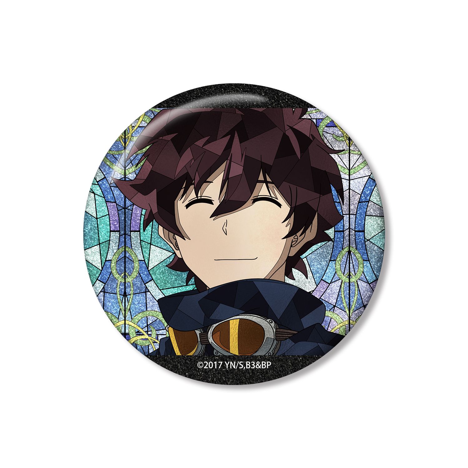 TVアニメ『血界戦線 & BEYOND』 レオナルド・ウォッチ Aure Glass 75mmグリッター缶バッジ - 公式商品画像 | AniSmile