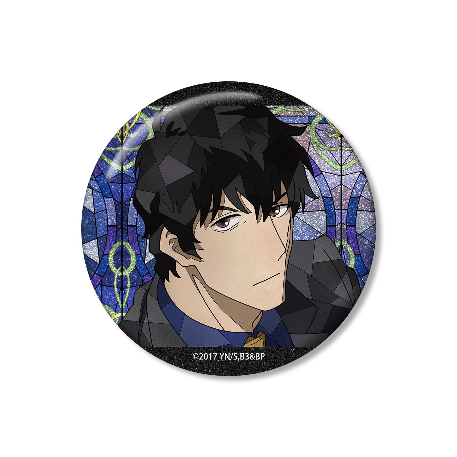 TVアニメ『血界戦線 & BEYOND』 スティーブン・A・スターフェイズ Aure Glass 75mmグリッター缶バッジ - 公式商品画像 | AniSmile