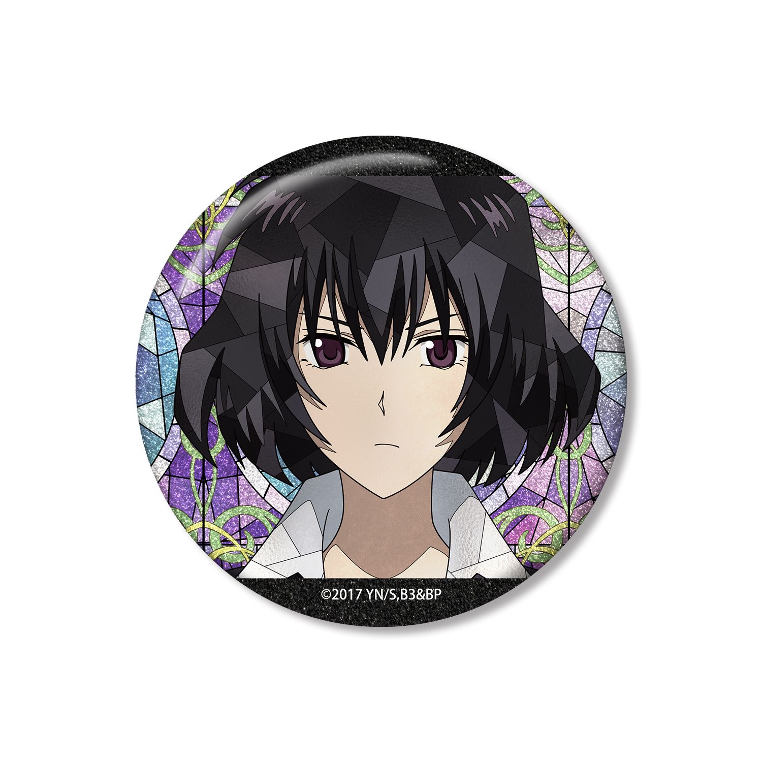 TVアニメ『血界戦線 & BEYOND』 チェイン・皇 Aure Glass 75mmグリッター缶バッジ - 公式商品画像 | AniSmile