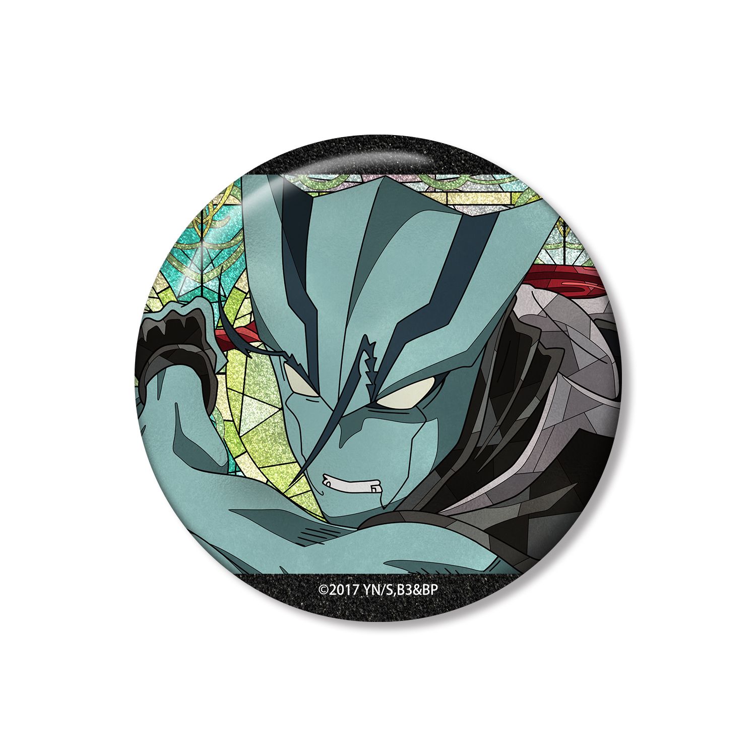 TVアニメ『血界戦線 & BEYOND』 ツェッド・オブライエン Aure Glass 75mmグリッター缶バッジ - 公式商品画像 | AniSmile