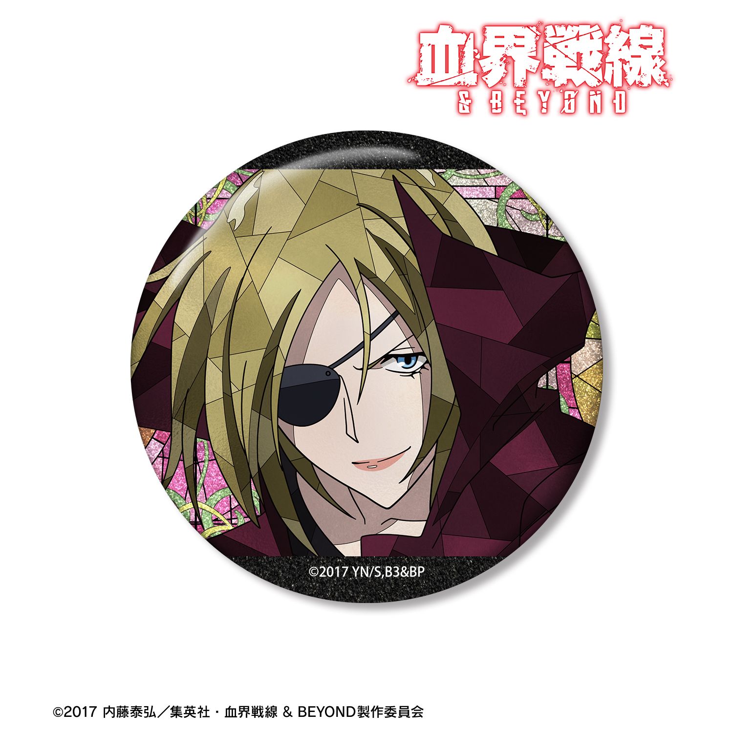TVアニメ『血界戦線 & BEYOND』 K・K Aure Glass 75mmグリッター缶バッジ 画像 3 | AniSmile