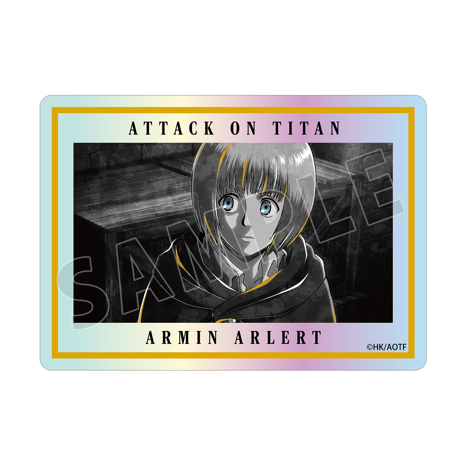 TVアニメ『進撃の巨人』 アルミン Ani-Art BLACK LABEL 第3弾 オーロラダイカットステッカー - 公式商品画像 | AniSmile