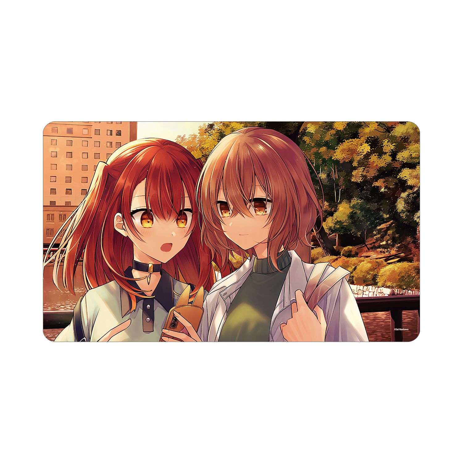私を喰べたい、ひとでなし 八百歳比名子&社 美胡 原作イラスト マルチデスクマット - 公式商品画像 | AniSmile