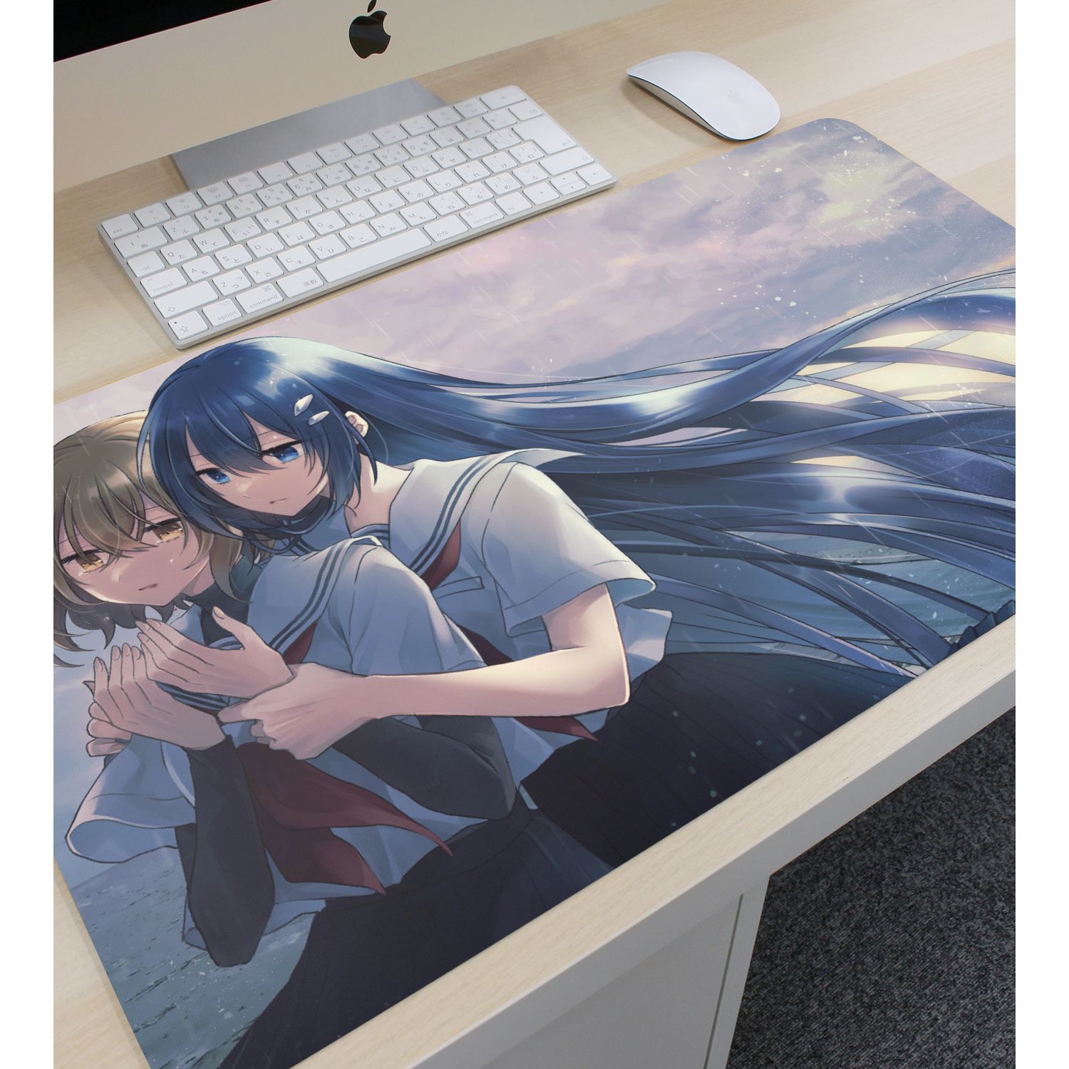 私を喰べたい、ひとでなし 八百歳比名子&近江汐莉 原作イラスト マルチデスクマット 画像 3 | AniSmile