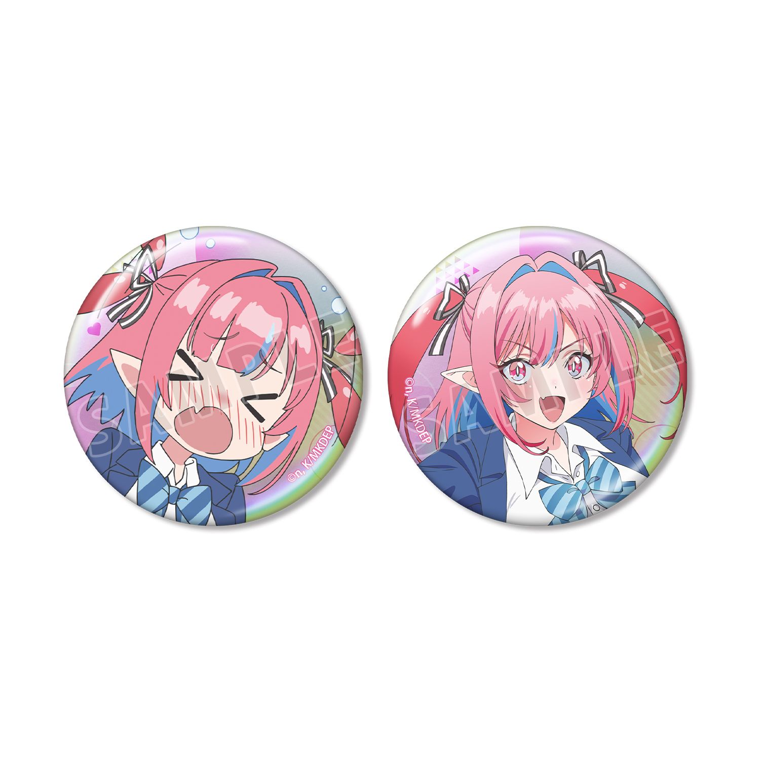 TVアニメ『カナン様はあくまでチョロい』 高潔カナン オーロラ缶バッジ2個セット - 公式商品画像 | AniSmile
