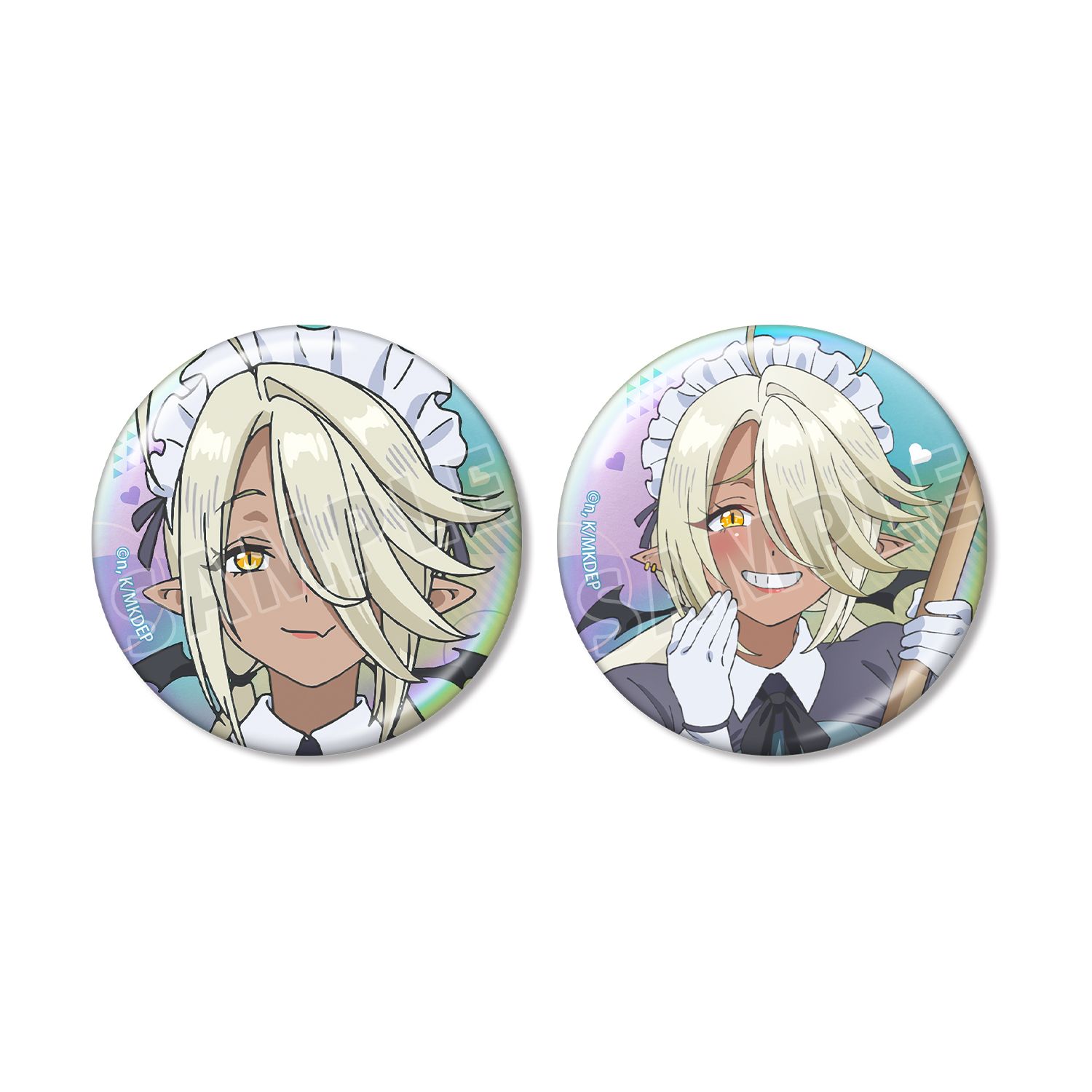 TVアニメ『カナン様はあくまでチョロい』 アミ オーロラ缶バッジ2個セット - 公式商品画像 | AniSmile