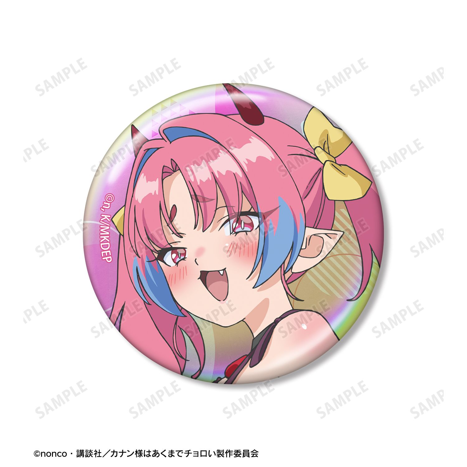 TVアニメ『カナン様はあくまでチョロい』 ミルチ・ゼブル オーロラ缶バッジ2個セット 画像 3 | AniSmile