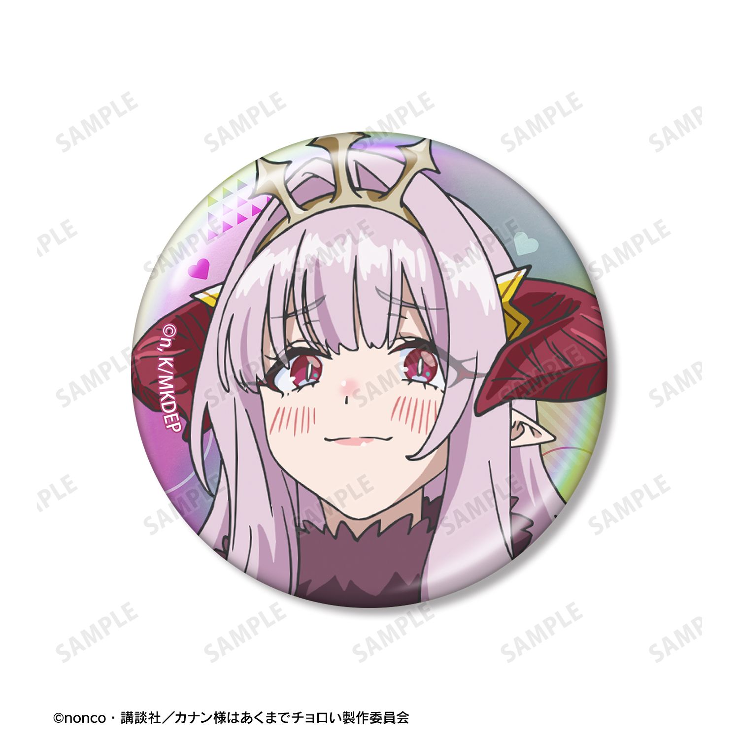 TVアニメ『カナン様はあくまでチョロい』 リリム・ゼブル オーロラ缶バッジ2個セット 画像 3 | AniSmile