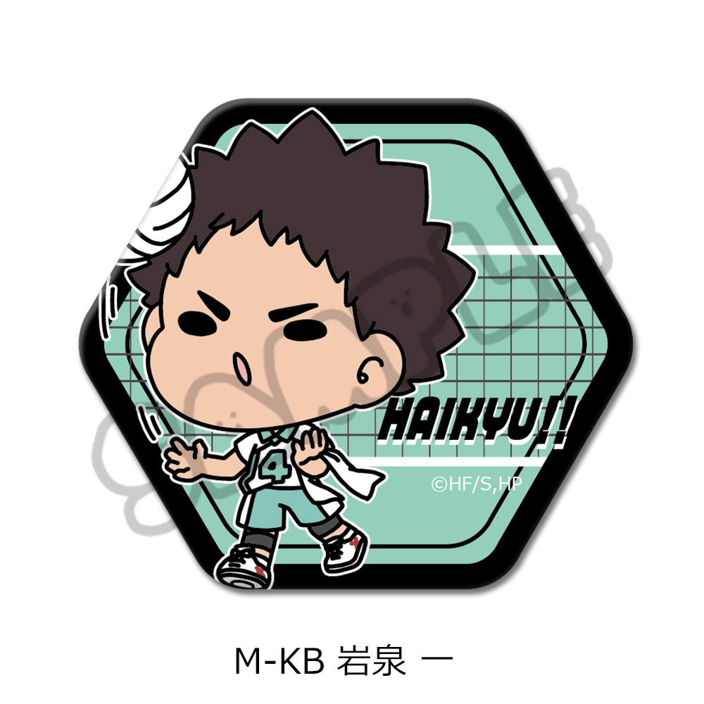 「ハイキュー!!」第10弾 六角形缶バッジ(mochocho) M-KB(岩泉 一) - 公式商品画像 | AniSmile