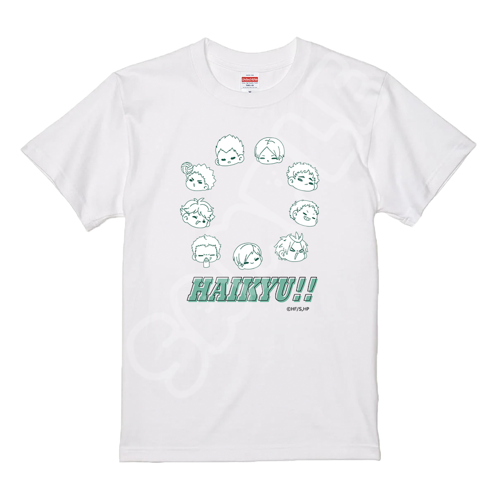 「ハイキュー!!」第10弾 Tシャツ M-KA(集合) ホワイト Sサイズ 画像 2 | AniSmile
